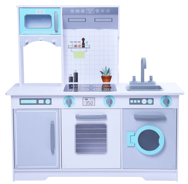 Ξύλινη Κουζίνα Stella με ψυγείο και πλυντήριο