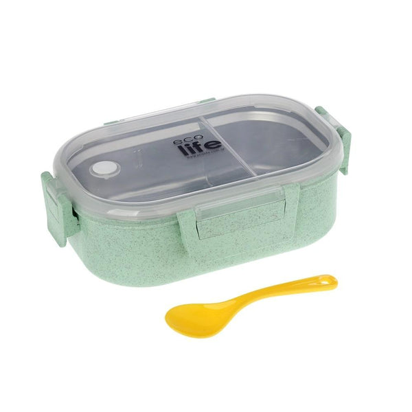 Φαγητοδοχείο 900ml με χώρισμα light green