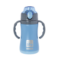 Παγούρι παιδικό θερμός με καλαμάκι blue 300ml