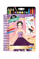 Fashion sketch book evening clothes Buki